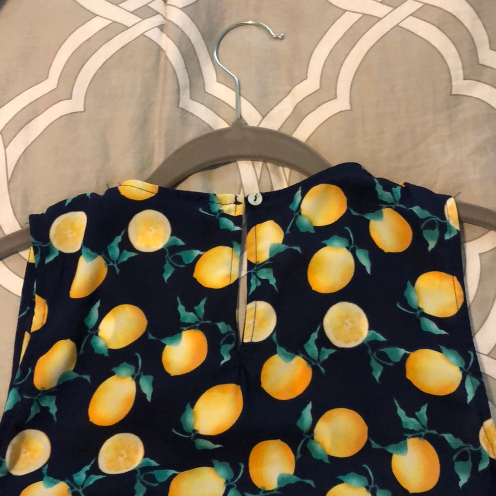 Navy blue lemon shirt - Picture 3 of 3